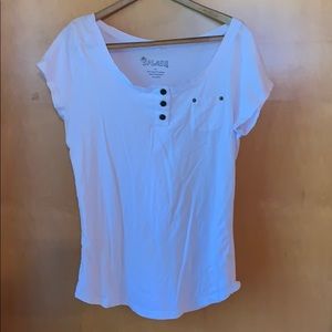 White not cream-colored funky tee